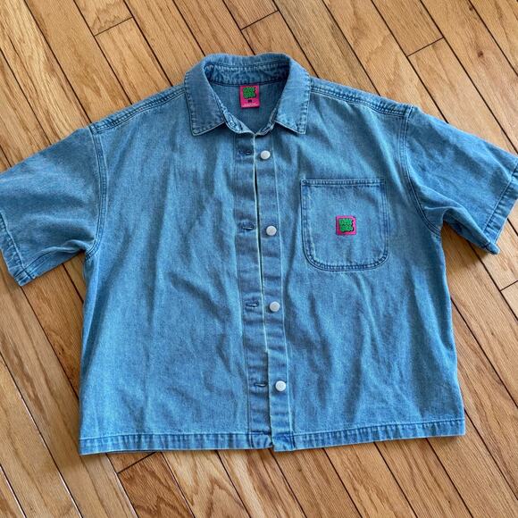 EMPYRE Women's Wesley Shirt Short Sleeve Size Medium - Picture 3 of 12